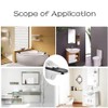 huaaiji 4Pcs Glass Shelf Bracket Adjustable Glass Shelf Bracket for