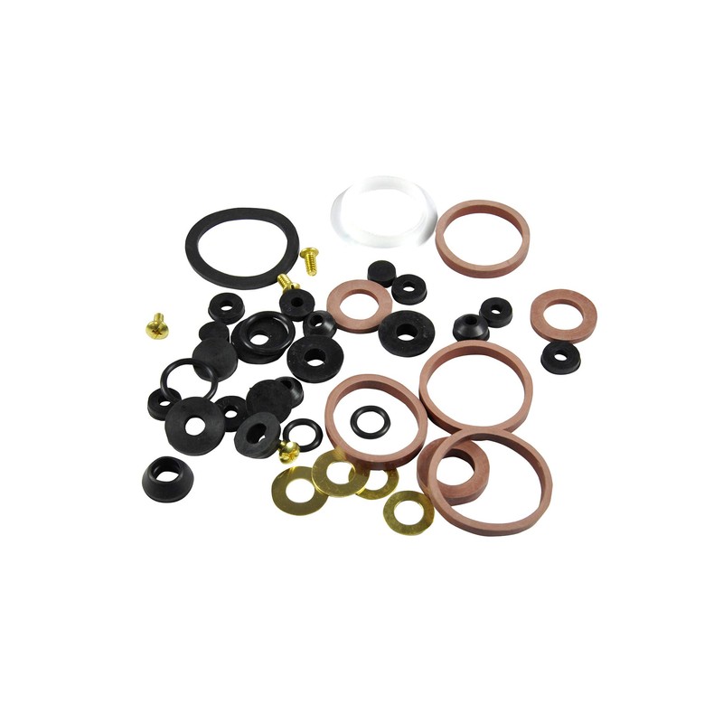 Danco 80817 Home Washer Assortment, 42-Piece, Pack of 1, Black