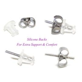 ICYROSE 925 Sterling Silver Reindeer Stud Earrings 14159 (Nickel Free)