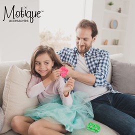 Set of 2 Terry Hair Scrunchies - Neon Pink