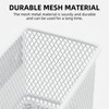 dedoot Magnetic Pencil Holder, White Mesh Pen Organizer Strong Magnetic
