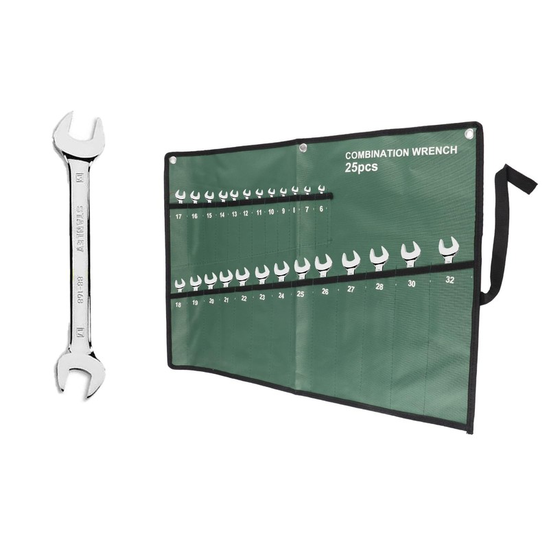 Canvas Wrench Set Bag, Wrench Tool Roll Up Pouch, Multi