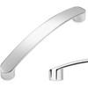 SYZOW Polished Chrome Cabinet Pulls,6 Pack 96mm Kitchen Cabinet Handles