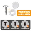 150 PCS White Screw Caps Plastic Hinged Screw Cover Caps,