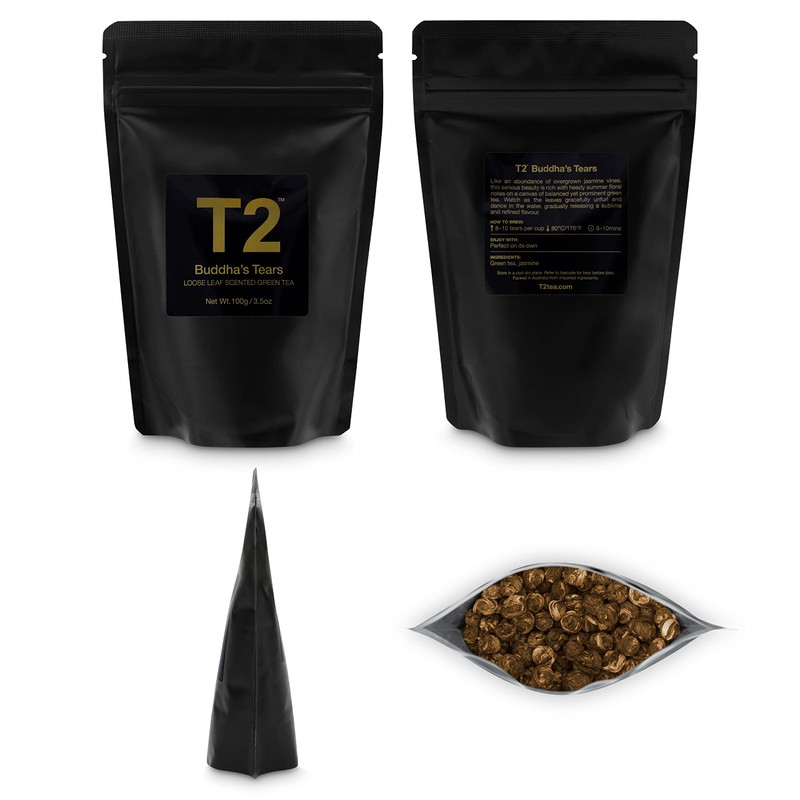T2 Tea Buddhas Tears Green Tea, Loose Leaf Green Tea