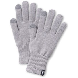 Smartwool for Men or Women Liner Glove, Light Gray Heather, Small