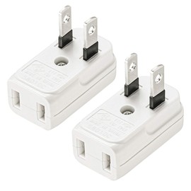 Sanwa Supply TAP-B54 Space Adapter, White, Vertical Type, Pack of 2