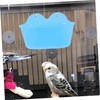 VILLFUL Hanging Parrot Bath Tub Small Bird Bathing Tub for