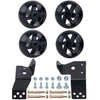 CheeMuii Mower Deck Gauge Wheels with Deck Brackets Kit 4
