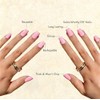 Uñas postizas de gel rosa bebé cuadradas medianas, uñas postizas