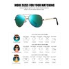 Pro Acme Polarized Aviator Sunglasses for Men and Women 100%