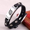 Universo en Linea Pulsera Brazalete Aldea Hoja Konoha Naruto Cuero