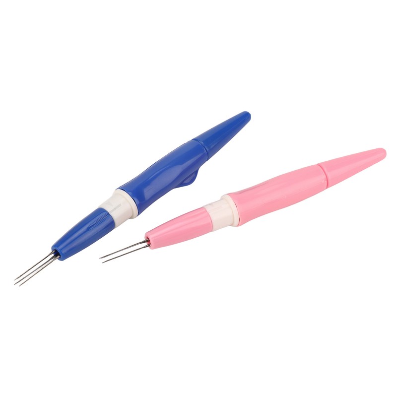 Felting Needles 3 Fine Needles Ergonomic Handle Plastic Metal DIY