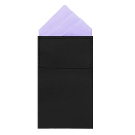 Gsyziux Pocket Square for Men, Solid Color Handkerchief, Pre-Folded Men's Handkerchiefs on Card for Wedding Banque (Purple)