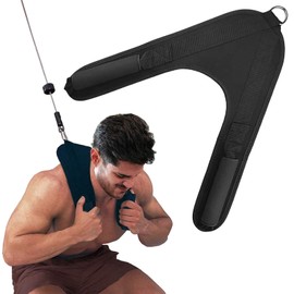 Abdominal Crunch Harness Cable Attachment, Back Crunch Strap, Ab Exercise Cable Machine, Home Gym Workout, Abdominal Shoulder Belt, Core Strength Training Equipment, Protect Back Chest of Neck