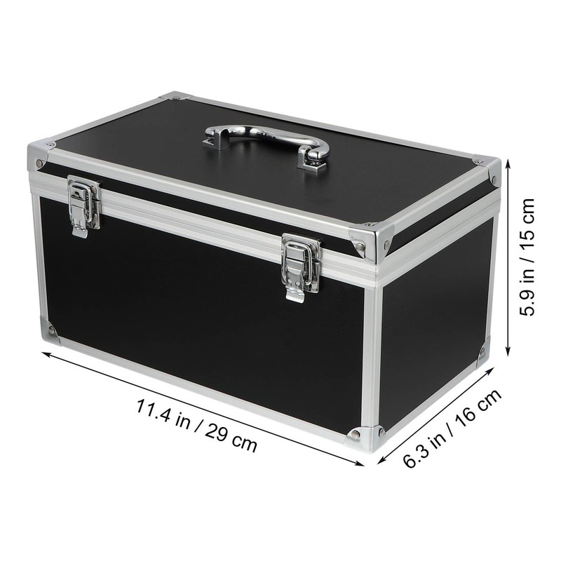 DOITOOL Portable Toolbox Aluminum Alloy Tool Box with Foam Insert,