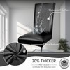 WENZMOC PU Leather Dining Chair Covers Removable 100% Waterproof Chair
