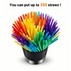 shofilt Straw Holder Dispenser Stainless Steel, Coffee Stirrers Holder Large