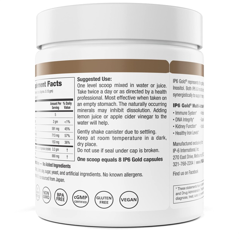 IP6 Gold, IP-6 & Myo-Inositol, Unflavored Powder 308 gm -