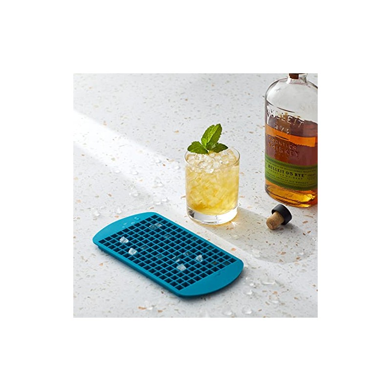 Houdini Crushed Ice Cubes Tray, Produces 160 Mini Cubes, Blue