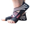 ABIRAM Yoga Socks Toeless Non-Slip Grips & Straps, for Pilates,