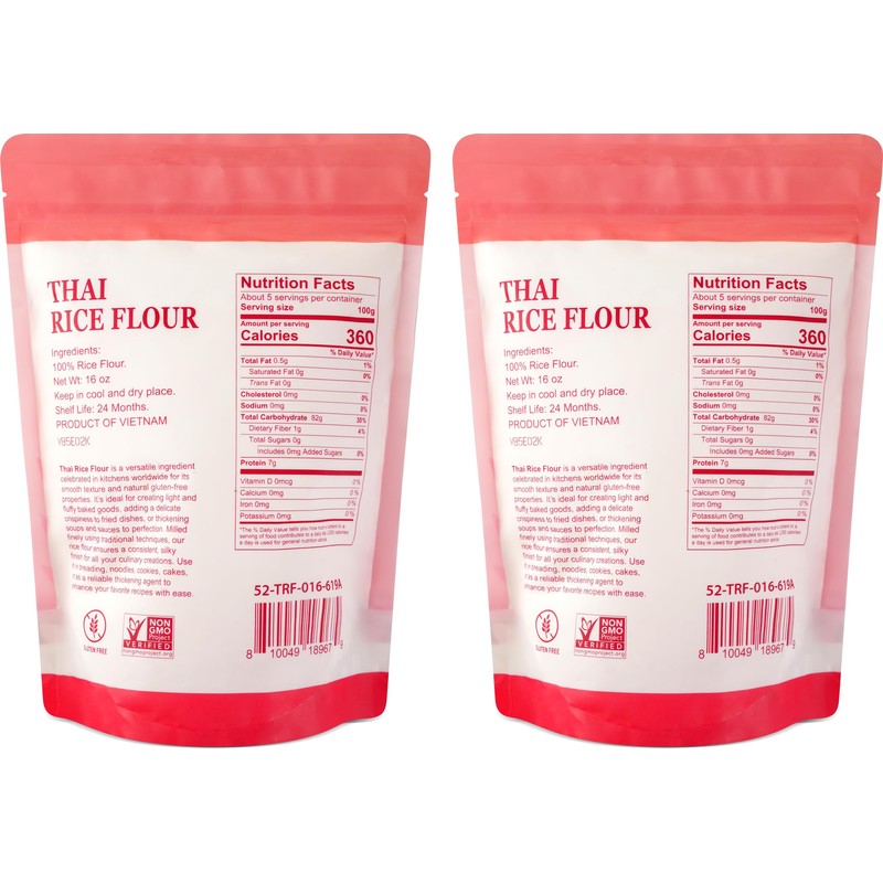 52USA Thai Rice Flour 32 Ounce (Basic), 1 Pound (Pack