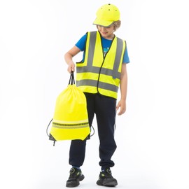 AYKRM 2-5Y Childs high vis vest KIDS high vis Reflective Safety Vest High Visibility child hi vis vest high vis Waistcoat