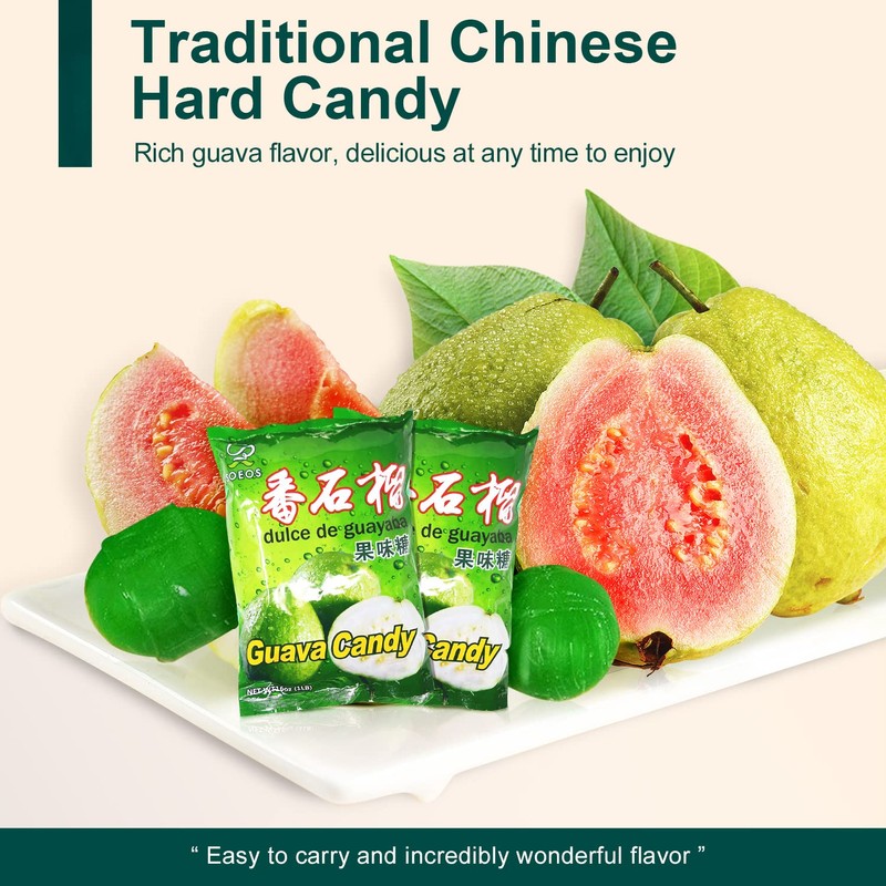 Soeos Guava Candy, Classic Series Chinese Guava Hard Candy, Holiday