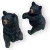 The Bridge Collection 3" Black Bear Pot Hangers - Set