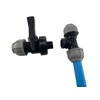 mdpe Compression Water Pipe tee Junction with Full Flow Control