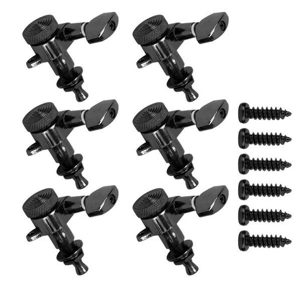 String Tuning Key, Black Practical Professional String Sealed Locking Guitar