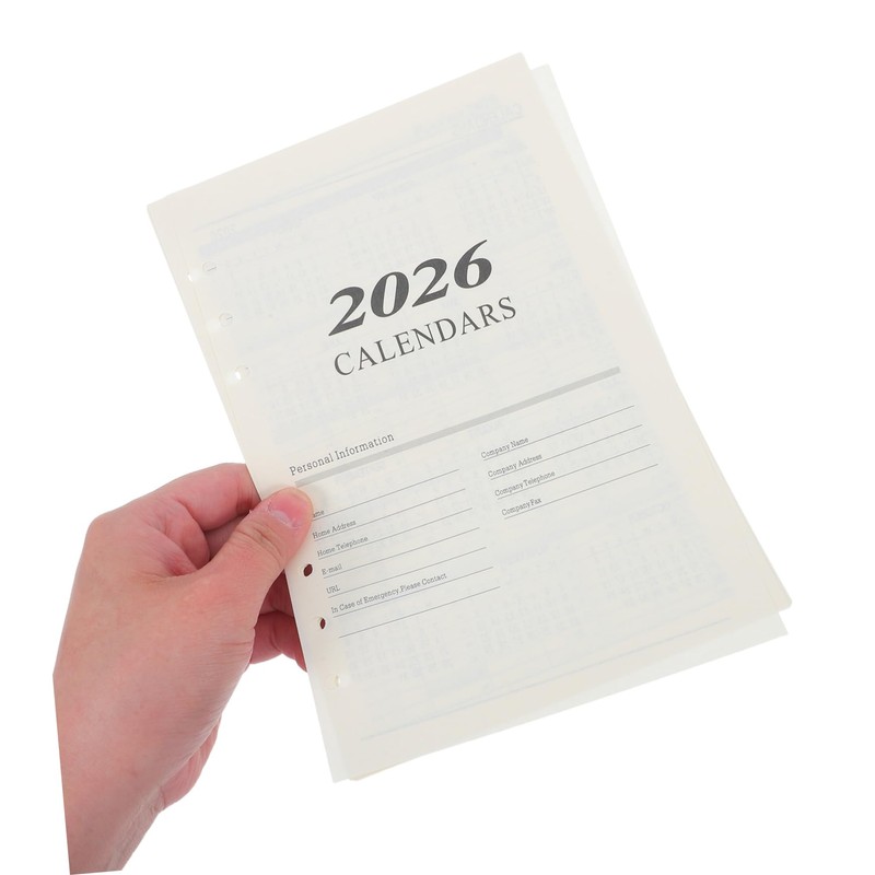 Gatuida Monthly Planner Refill Paper Flexible Planner Pages Loose Leaf