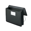 Premium 5 1/4 Inch Accordion Expansion Wallets, Poly, Letter, Black