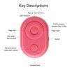 Bluetooth Page Turner Remote, Wireless Camera Remote Control, Bluetooth App
