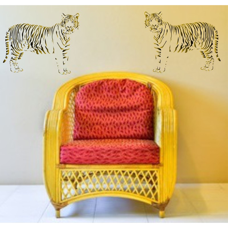 Tiger Stencil Reusable Stencils for African Big Cat Wildlife Painting