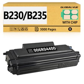 GLOBALVUE B230 B225 B235 Toner Cartridges 1 Pack (with Chip) Compatible with Xerox B230(006R04399 006R04400 006R04401) Toner Cartridges for Xerox B230 B225 B235 Printer