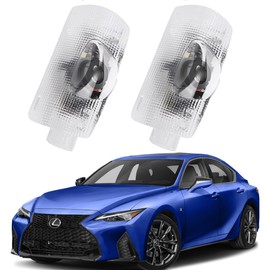 2-Pack Car LED Door Lamp Logo Projector Courtesy Welcome 3D Shadow Light for Lexus RX/GX/GS/is/LS/LX/LM/RC/UX/ES Auto Accessories 2006-2025