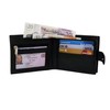 Mens RFID BLOCKING Soft Genuine Leather Bifold Wallet With A
