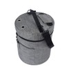 igadgitz home U7267 Round Polyester Knitting Bag, Round Yarn Storage
