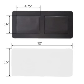 CQMMA Home Vents Cover 2 Pack, 5.5 x 12 inches Strong Magnetic AC and HVAC Vent Covers, Pocket Design Fits for Most Floor, Wall, Ceiling and Air Registers Vents with The Damper Wheel, White