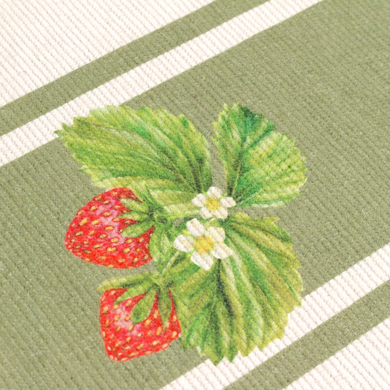 Evans Lichfield Strawberry Indoor/Outdoor Table Runner, 180 x 35cm