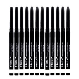 Beauty Spot (12pcs) Nabi Retractable Waterproof Eyeliner Pencil - Long Lasting Fade Resistant Formula - Quick Makeup Remover (White)