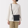 Muji 84475559 Nylon Mesh Compact Pouch, Gray, Approx. 2.8 x