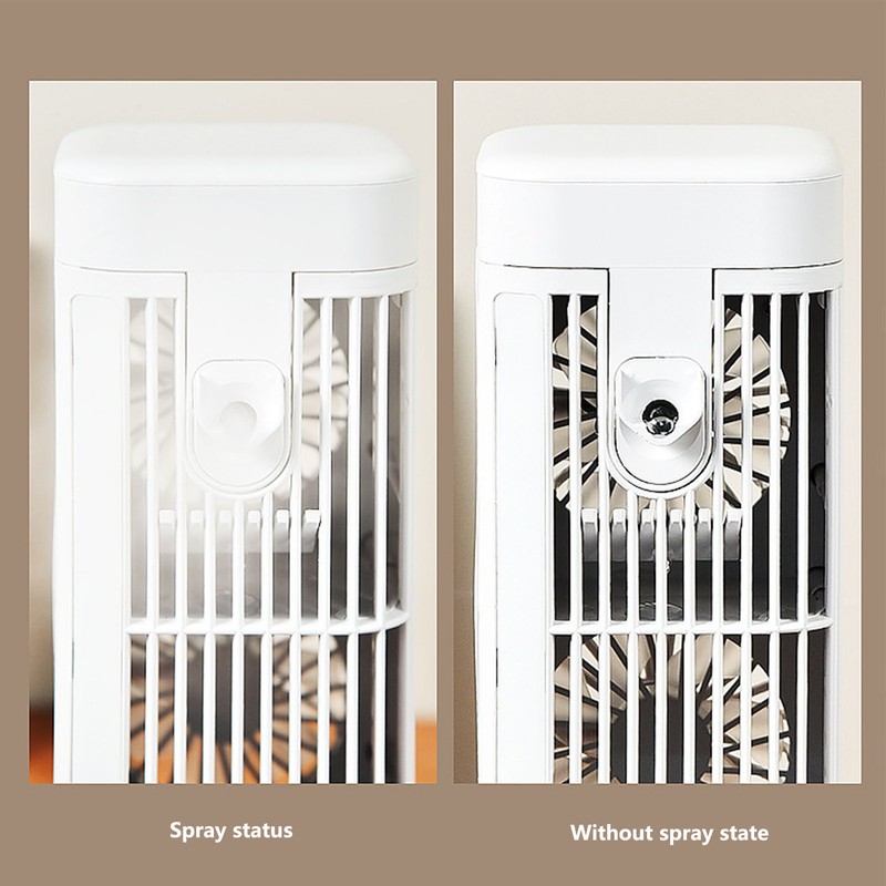 Desk Night Light Fan Power Adjustable Space Saving Quiet Multifunctional