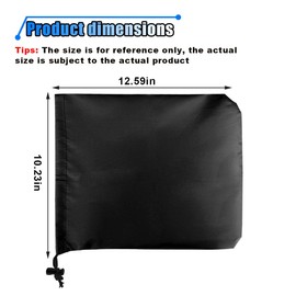 6PCS Car Side Mirror Snow Cover, Waterproof Auto Rearview Protection Cover, 210D Oxford Cloth Mirror Ice Guard, Winter Universal Car Mirror Accessories for Car, SUV, Truck (Black)