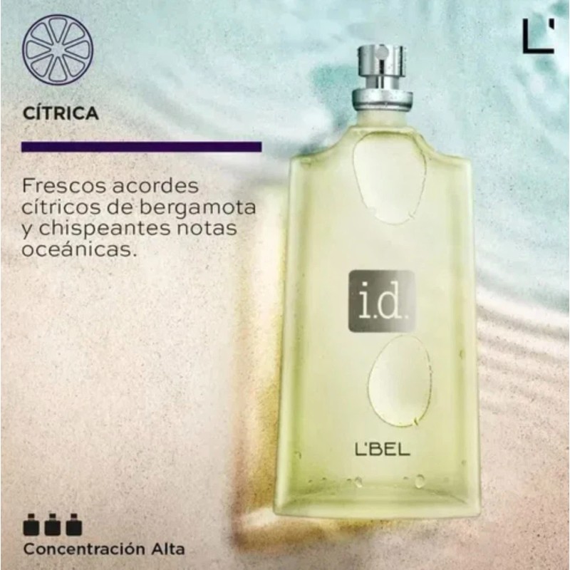 L'bel I.d Eau De Toilette 3.4 Fl.oz For Men Fresh