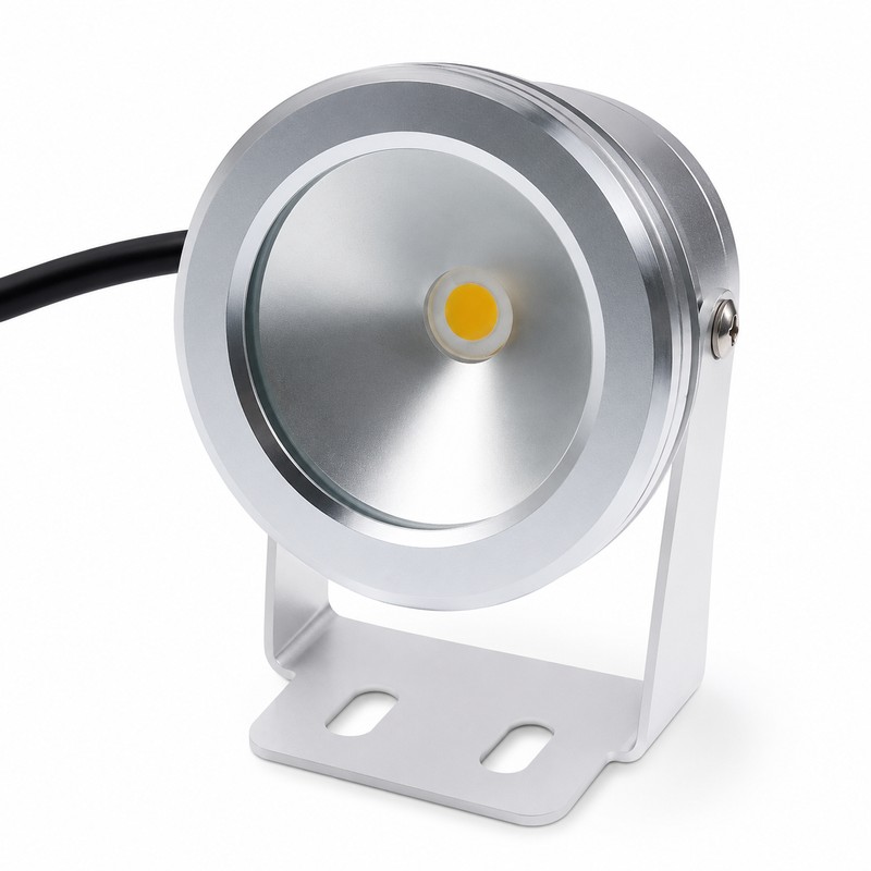 10W LED Landscape Spotlight for Ponds – 12V Stainless Steel