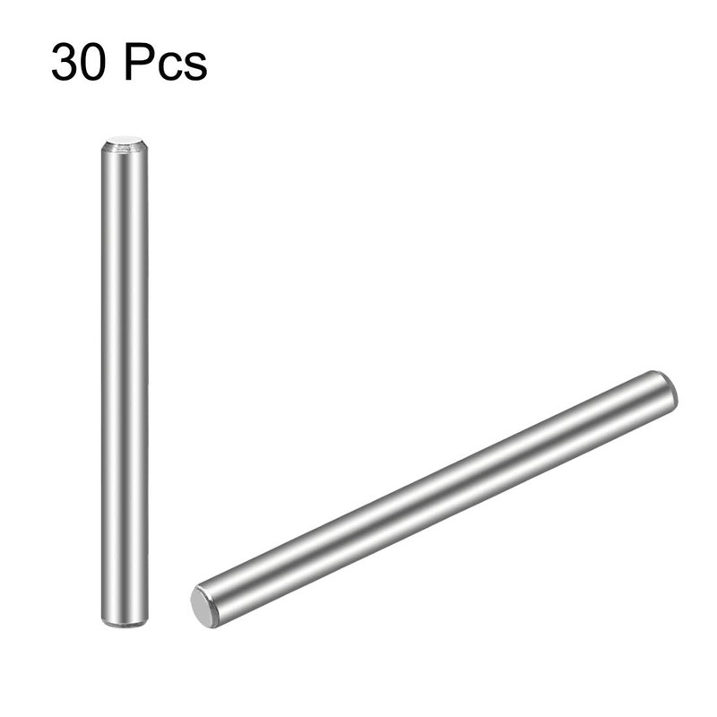 TOP-VIGOR 30Pcs 3mm x 40mm Dowel Pins Shelf Support Pegs,