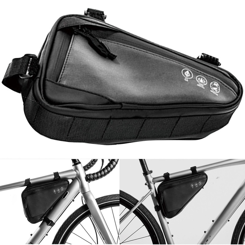 Bicycle Triangle Frame Bag Waterproof Bike Triangle Saddle Frame Pouch