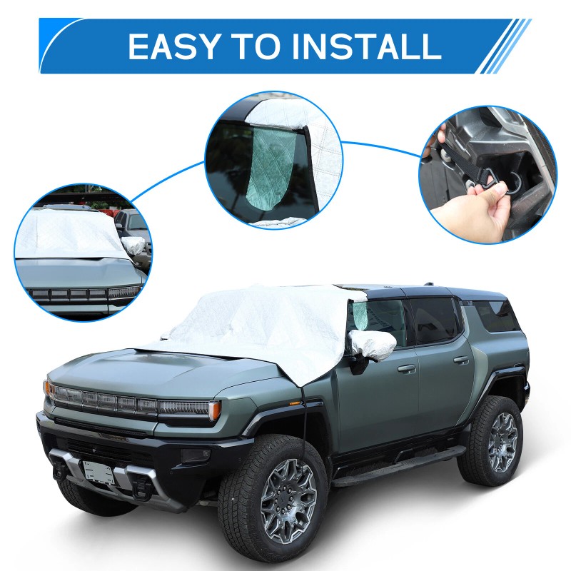 encar88_8 Front Windshield Snow Covers Sunshade Snow Shield Protector For